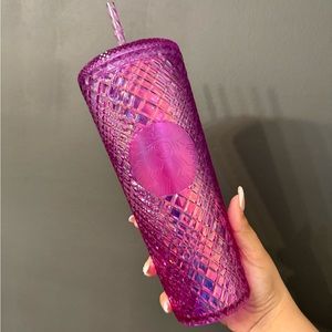 NWT Starbucks Light Purple Taffy Jeweled 24oz Venti Tumbler
